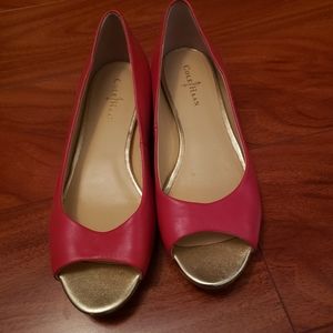 Cole Haan Red leather summer shouse. Size 5B